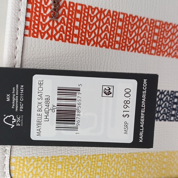 Karl Lagerfeld Maybelle Box Satchel NWT - Picture 6 of 10